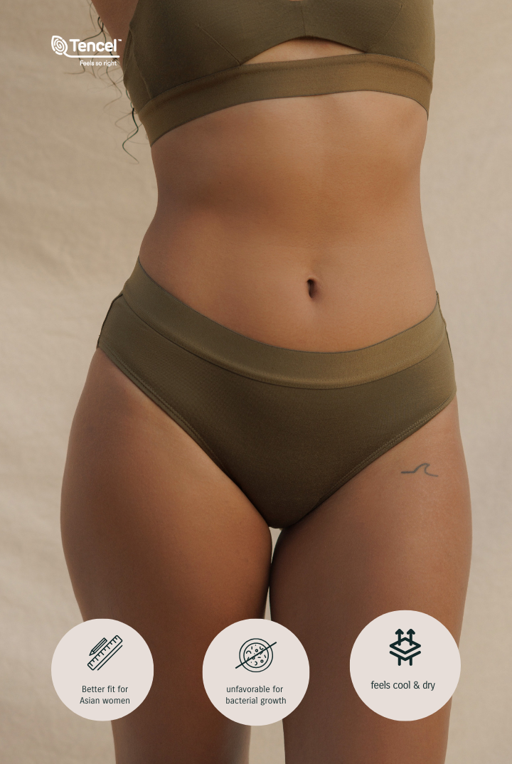 Lobi Tencel Panty 4 Packs in Dark Olive