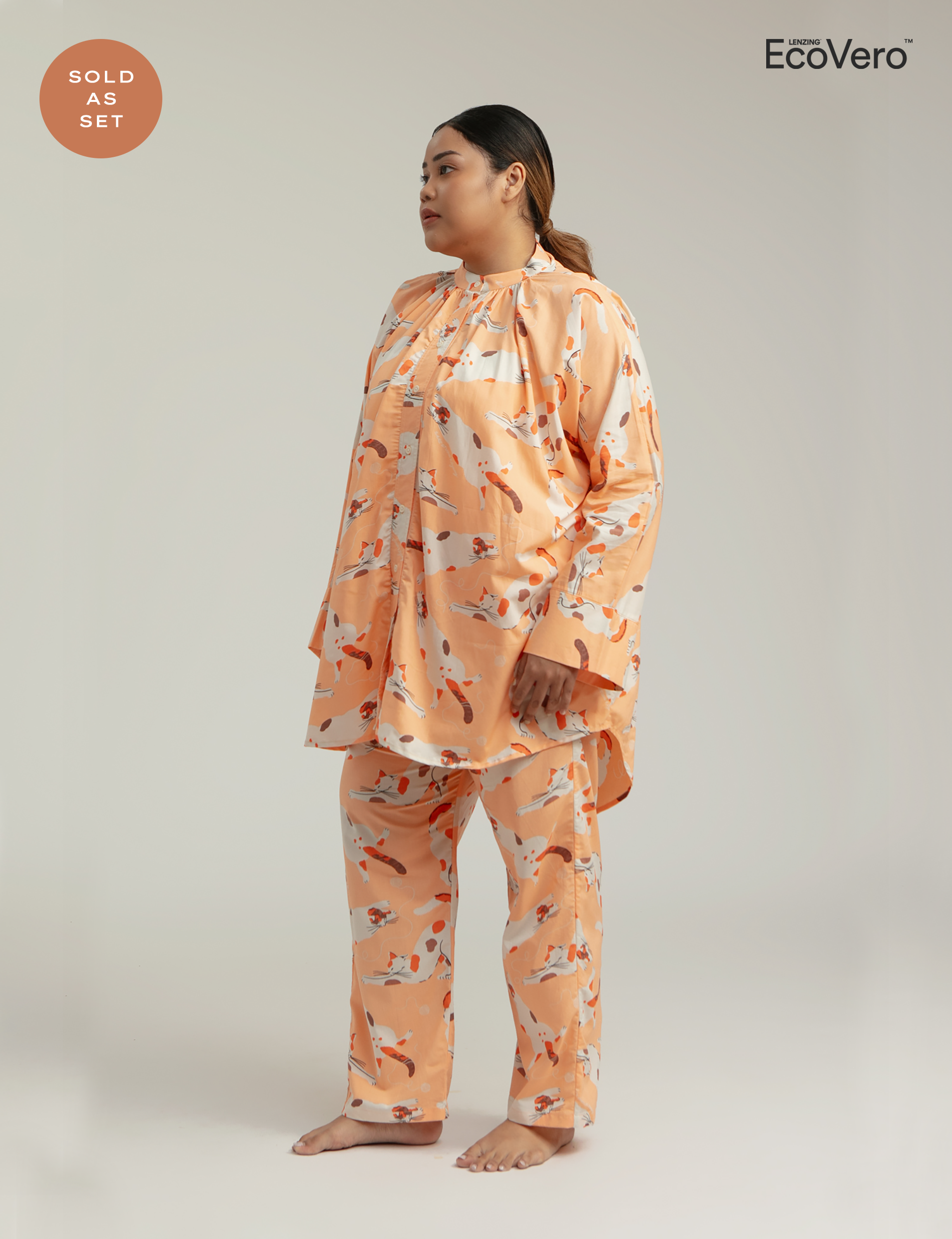 Matoa Set in Peach Gembul