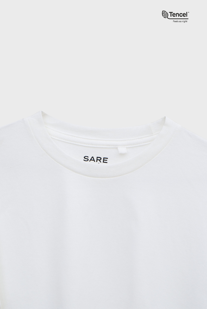 Baia Cropped T-shirt in White