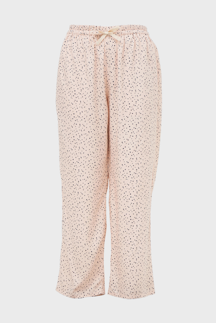 Gani Unisex Relax Pants in Peach Dots