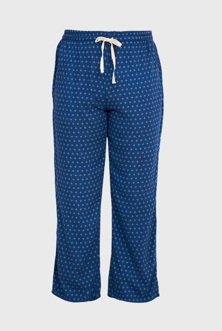 Basic Editions Polka Dots Navy Blue Casual Pants Size 1X (Plus) - 36% off