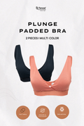 Kemala Plunge Padded Bra 2 Packs in Mix Color