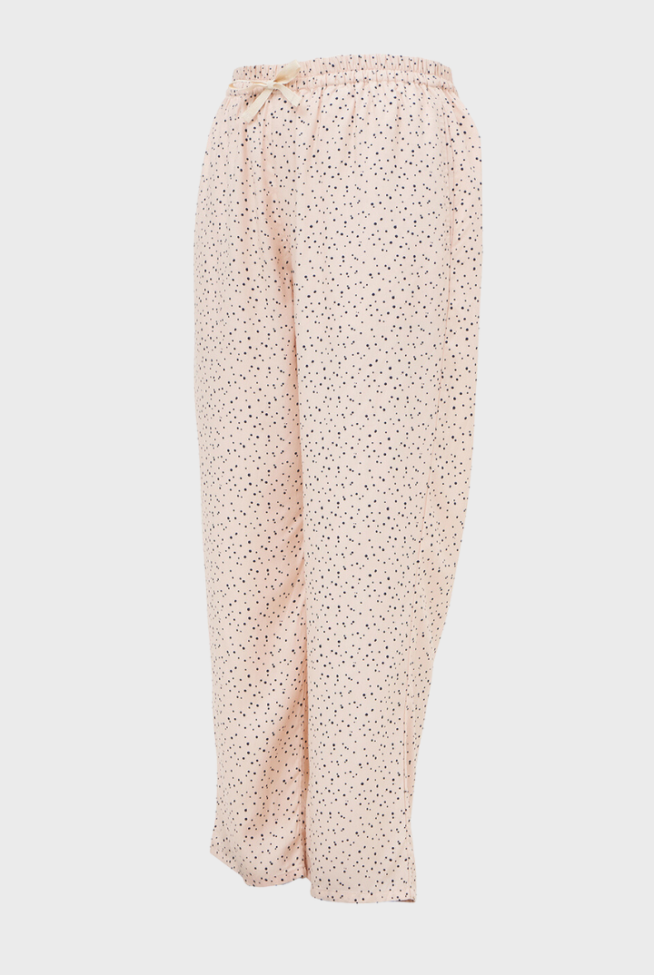 Gani Unisex Relax Pants in Peach Dots