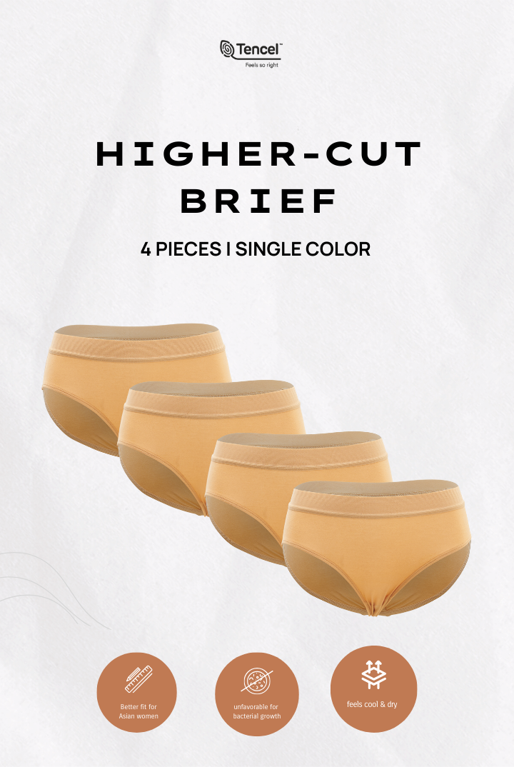 Lobi Tencel Panty 4 Packs in Beige