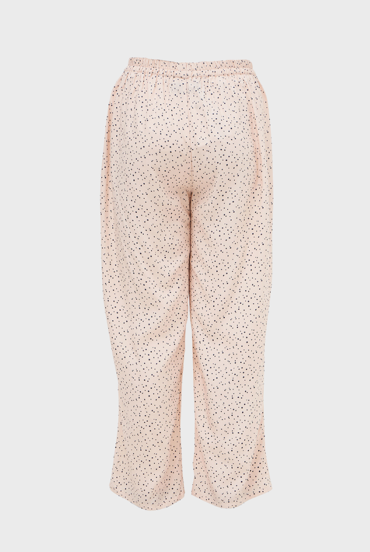 Gani Unisex Relax Pants in Peach Dots