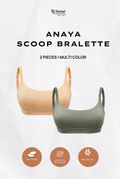 Anaya Scoop Padded Bralette 2 Packs in Mix Color 2