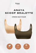 Anaya Scoop Padded Bralette 2 Packs in Mix Color 2