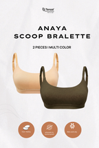 Anaya Scoop Padded Bralette 2 Packs in Mix Color 2