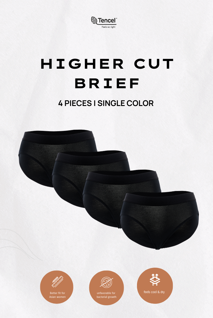 Lobi Tencel Panty 4 Packs in Black