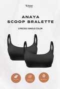 Anaya Scoop Padded Tencel Bralette 2 Packs