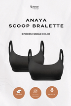 Anaya Scoop Padded Tencel Bralette 2 Packs