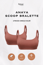 Anaya Scoop Padded Tencel Bralette 2 Packs
