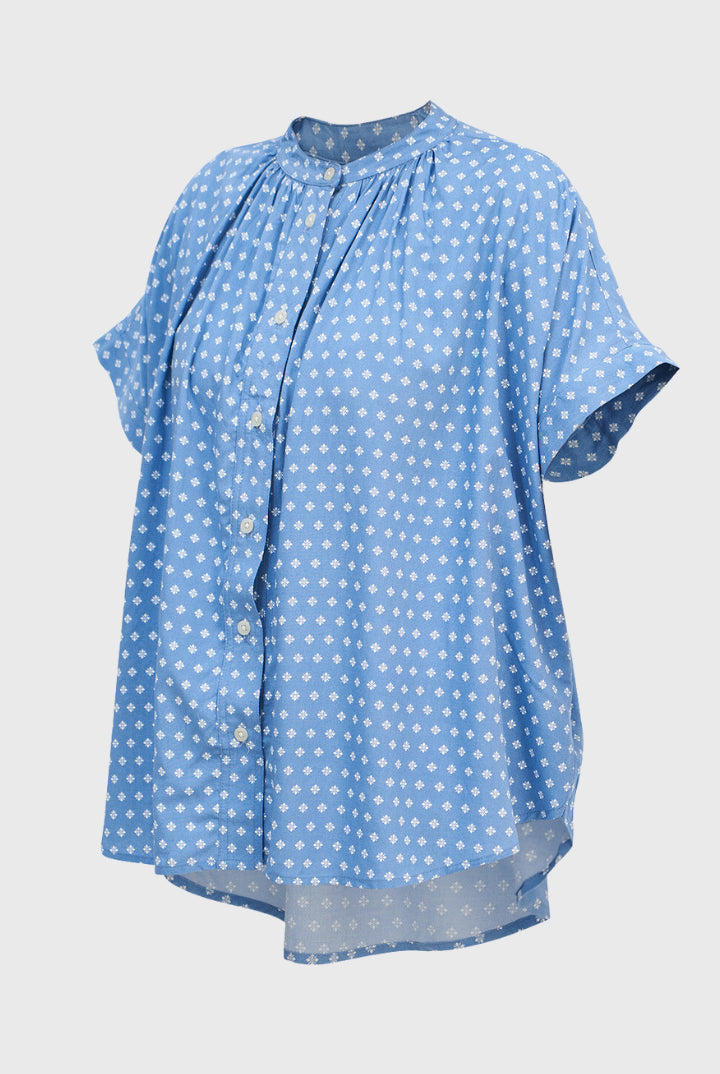 Toba Pajama Top in Sky Bijou