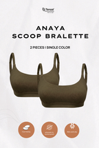 Anaya Scoop Padded Tencel Bralette 2 Packs