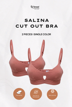 Salina Cut Out Padded Bra 2 Packs
