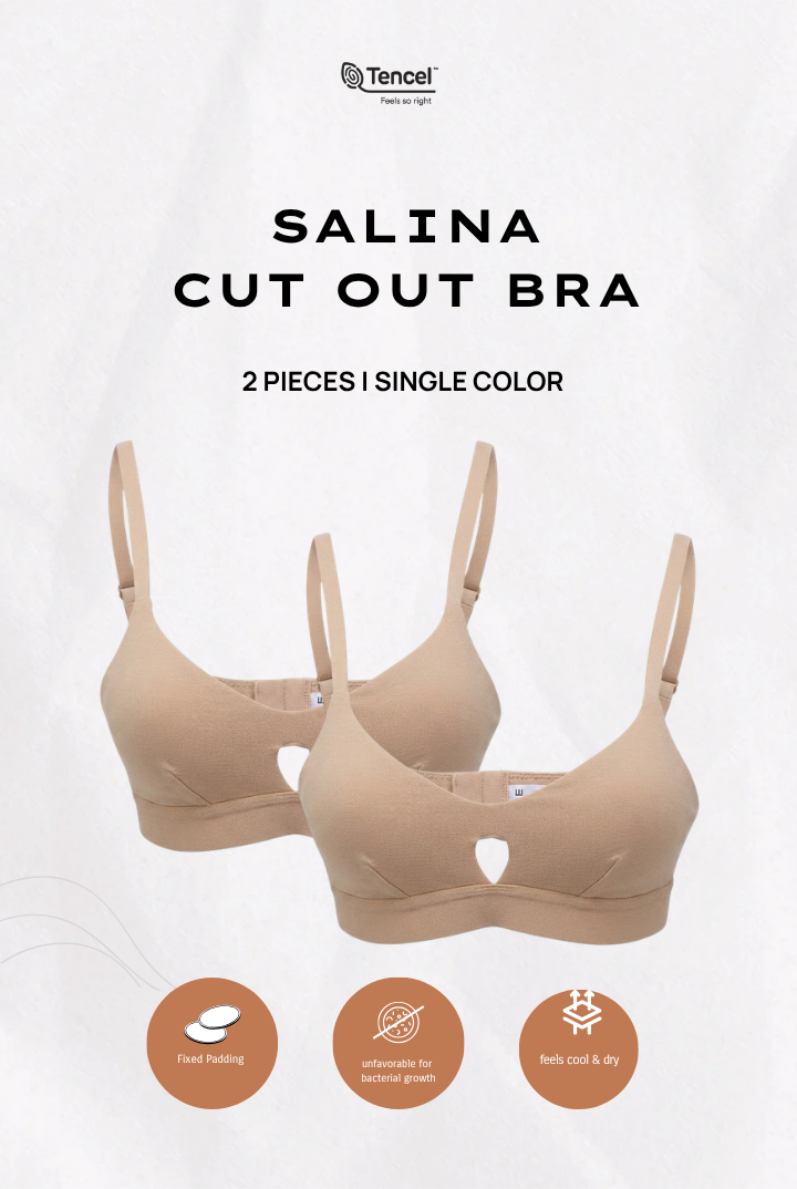 Salina Cut Out Padded Bra 2 Packs