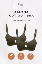 Salina Cut Out Padded Bra 2 Packs