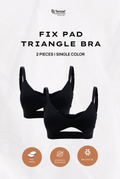 Padma Padded Tencel Triangle Bra 2 Packs
