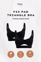 Padma Padded Tencel Triangle Bra 2 Packs