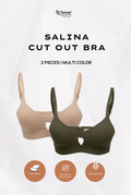 Salina Cut Out Padded Bra 2 Packs in Mix Color 2