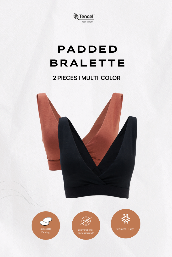 Cita Padded Bralette 2 Packs in Mix Color