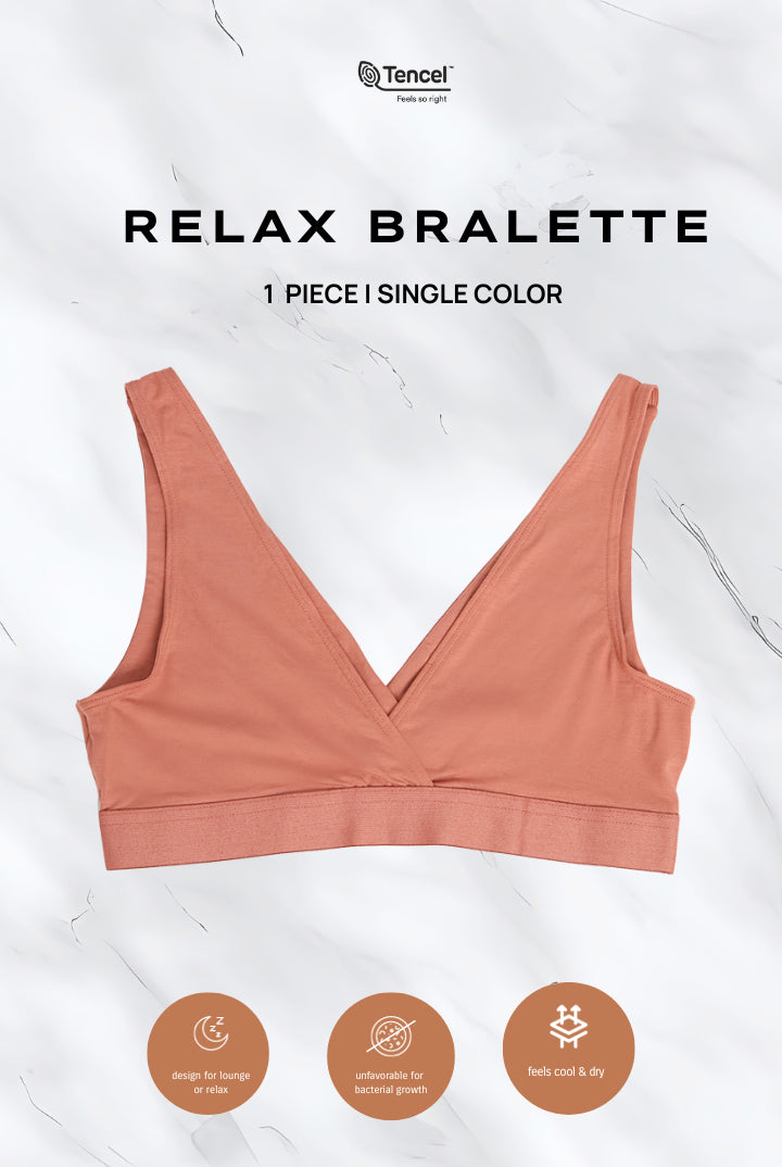 Cita Tencel Bralette in Rosewood