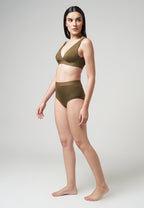 Tara High Waist Brief Panty 4 Packs in Mix Color