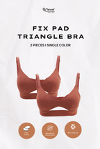 Padma Padded Tencel Triangle Bra 2 Packs