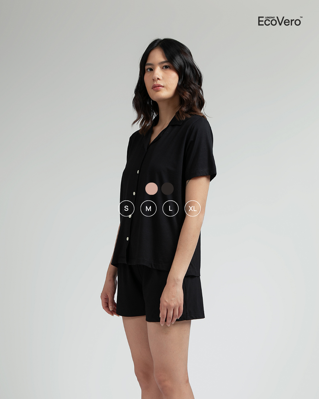 Puri Women Pajama Set in Black