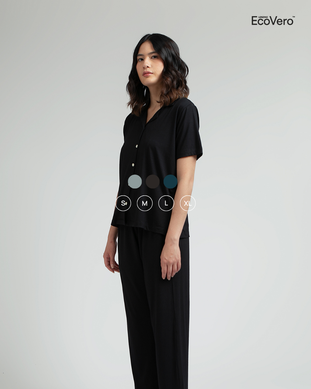 Subi Women Pajama Set in Black