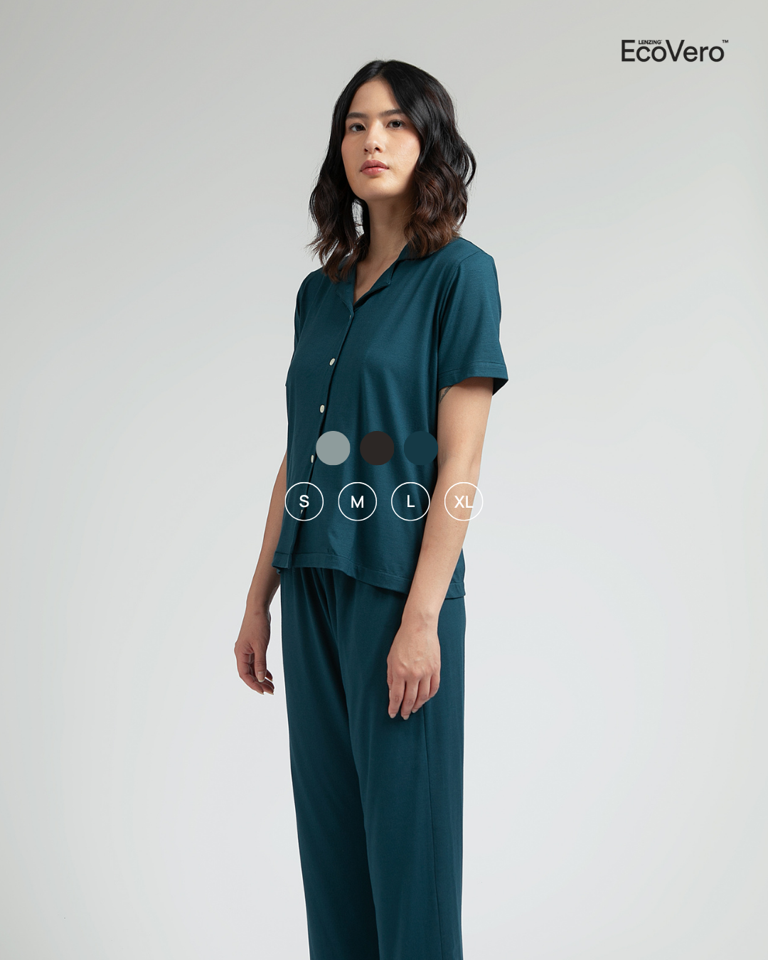 Subi Women Pajama Set in Teal