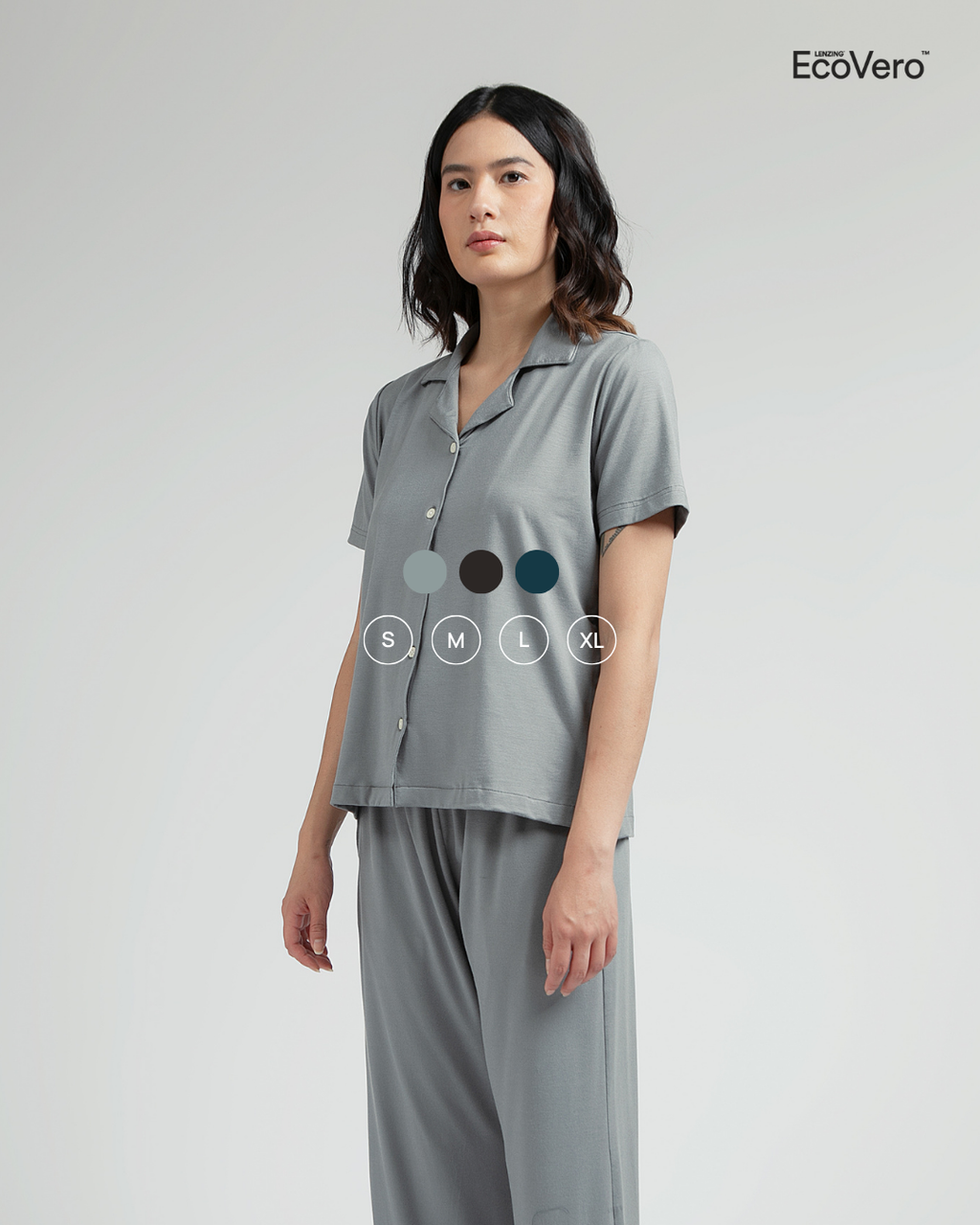 Subi Women Pajama Set in Grey