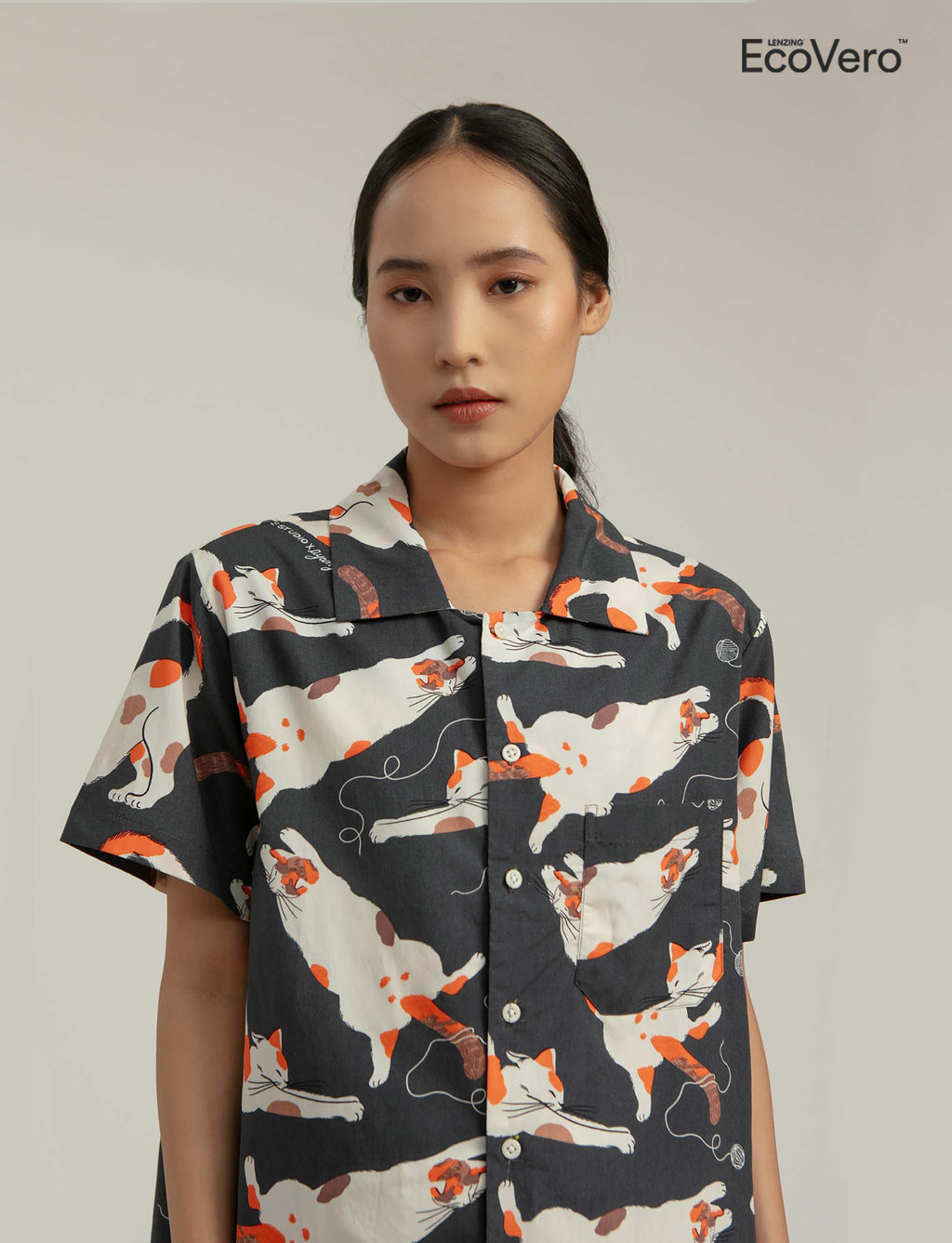 Dali Unisex Relax Top in Grey Gembul