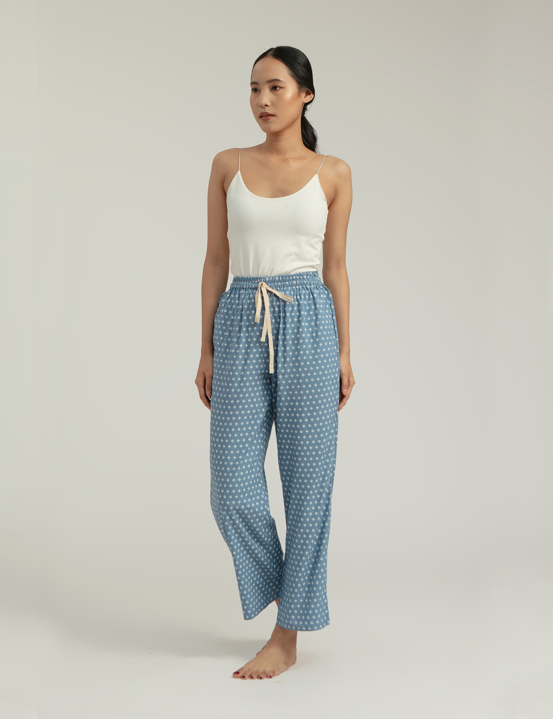 Gani Unisex Relax Pants in Sky Bijou