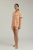 Manna Pajama Top in Peach Gembul