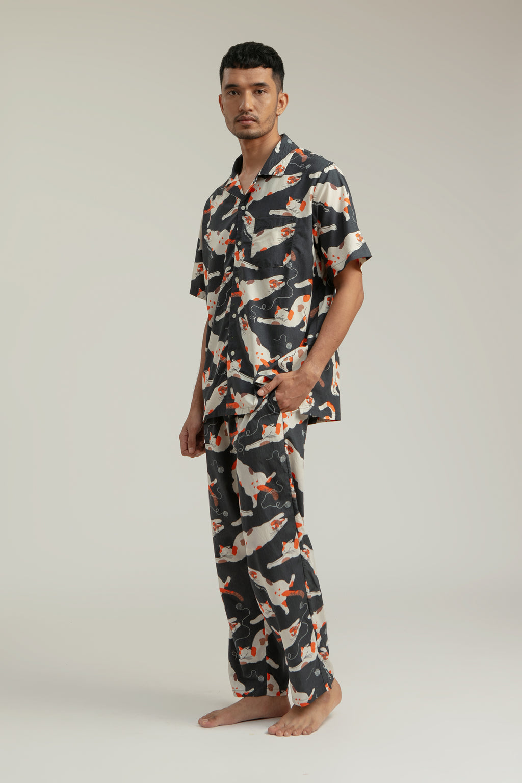 Dali Unisex Relax Top in Grey Gembul