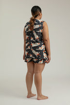 Bila Sleeveless Top in Grey Gembul