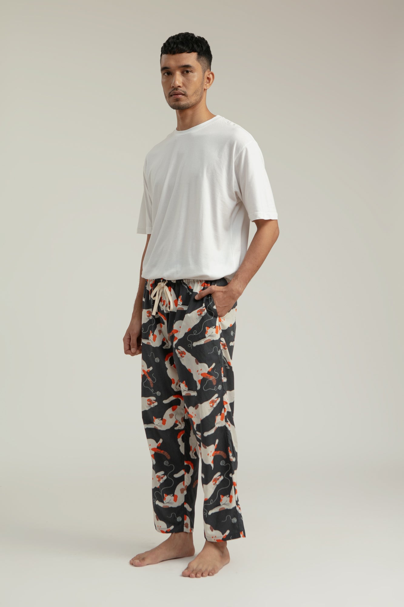 Gani Unisex Relax Pants in Grey Gembul