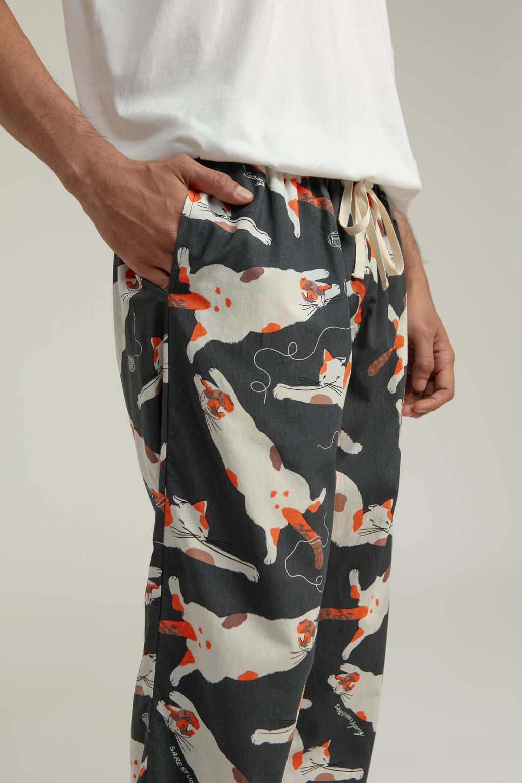 Gani Unisex Relax Pants in Grey Gembul