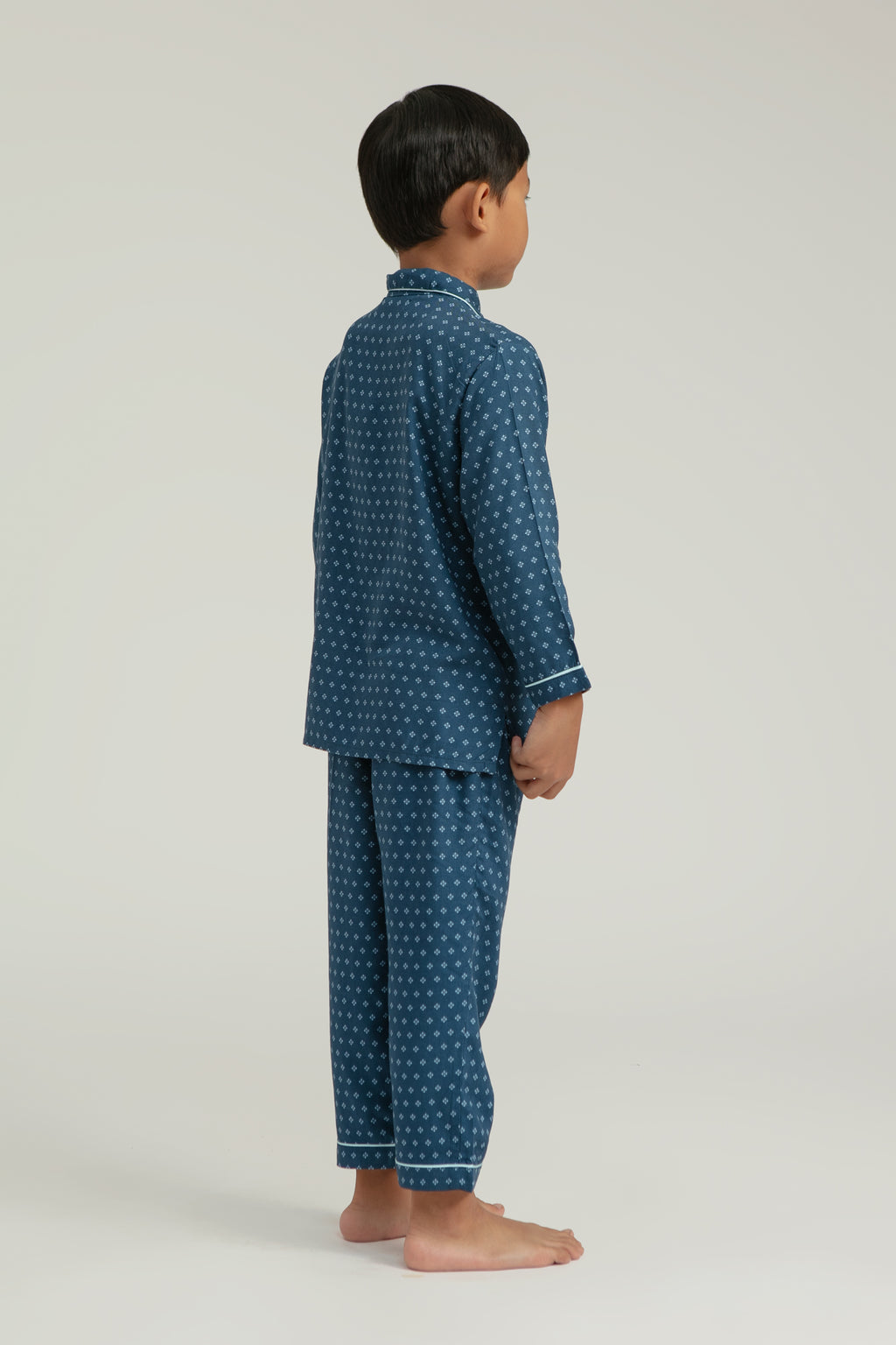 Praya Parigi Kids Long Sleeve Set in Navy Bijou