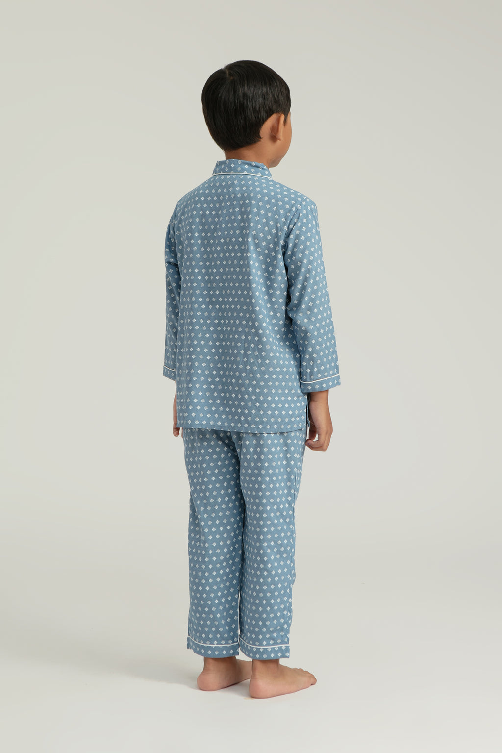 Praya Parigi Kids Long Sleeve Set in Sky Bijou