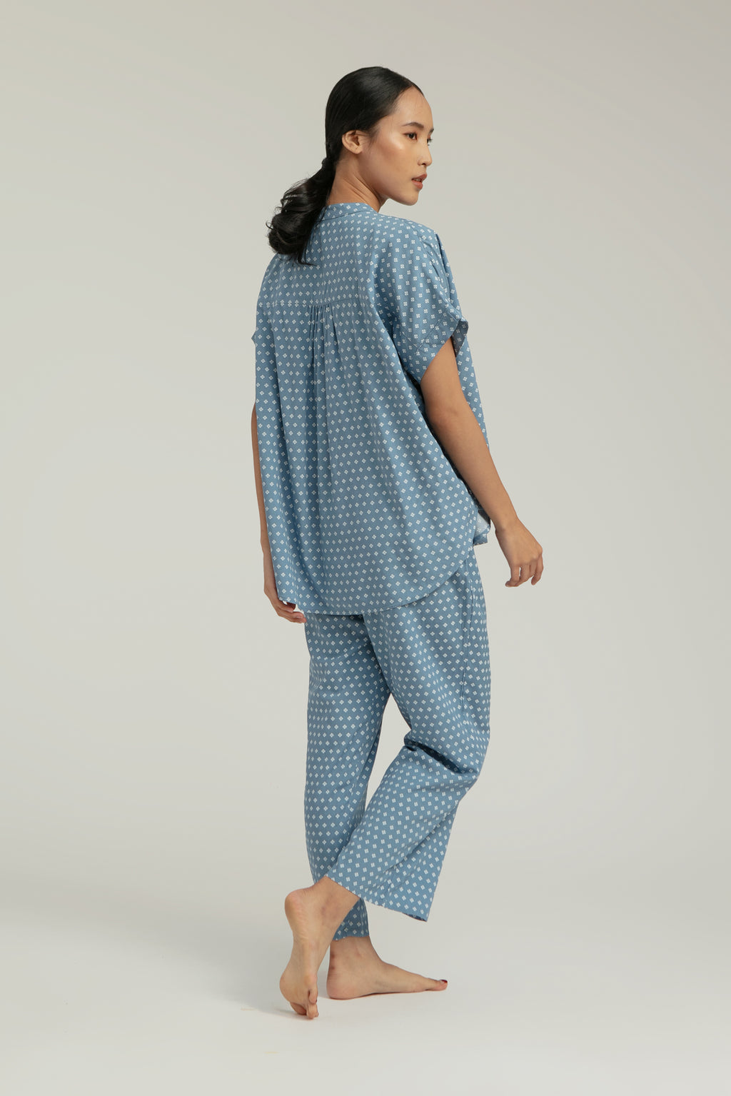 Toba Pajama Top in Sky Bijou