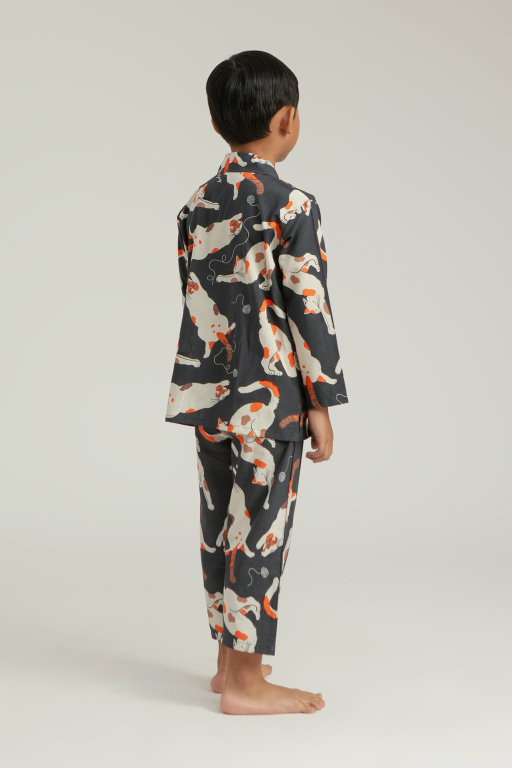 Praya Parigi Kids Long Sleeve Set in Grey Gembul