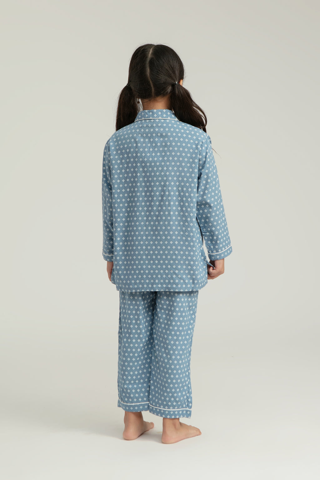 Praya Parigi Kids Long Sleeve Set in Sky Bijou