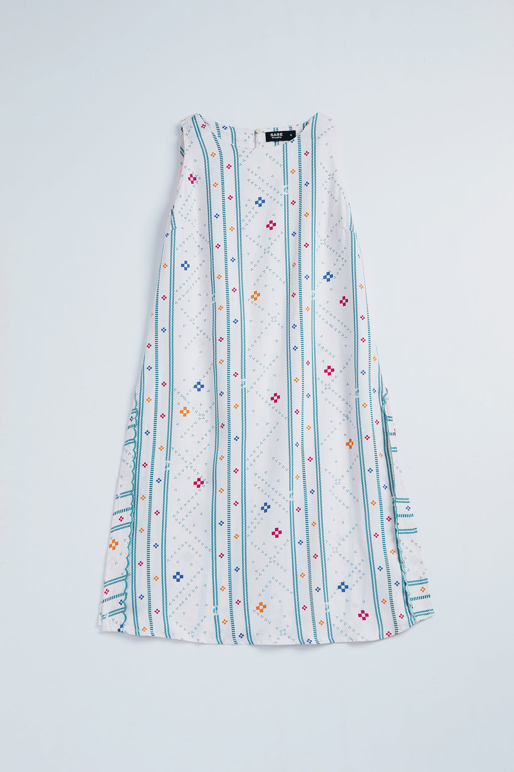 Harau Sleeveless Tunic in Bone Bajamba