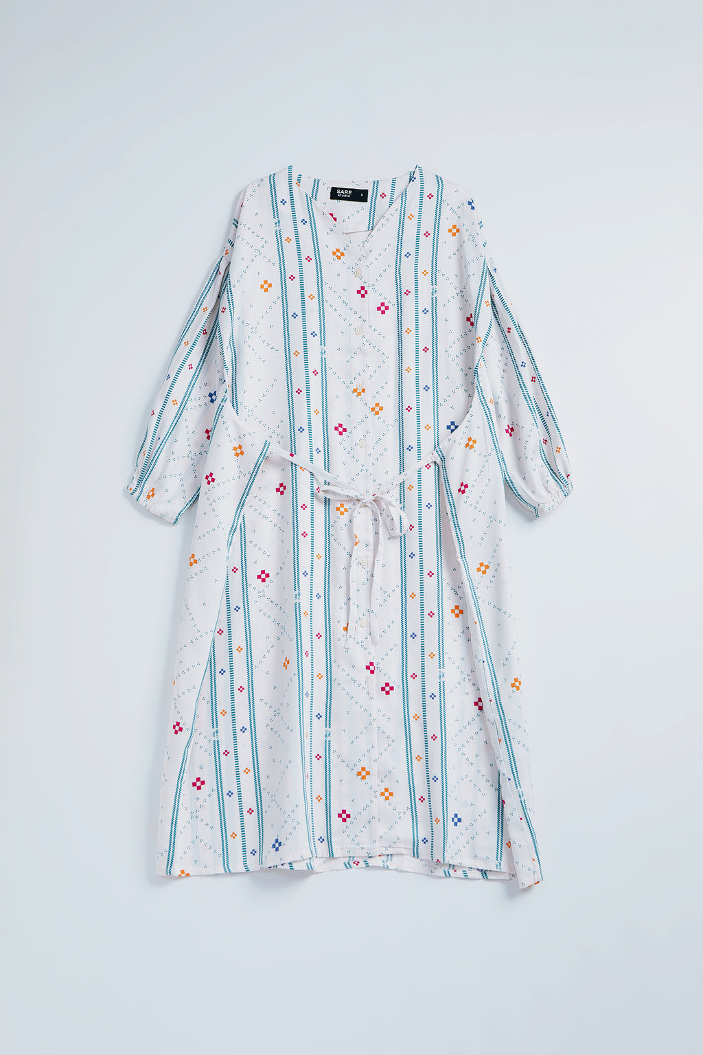 Limau Dress in Bone Bajamba