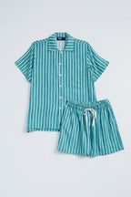 Manggis Pajama Set in Ocean Salur