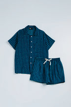 Manggis Pajama Set in Tosca Dadu