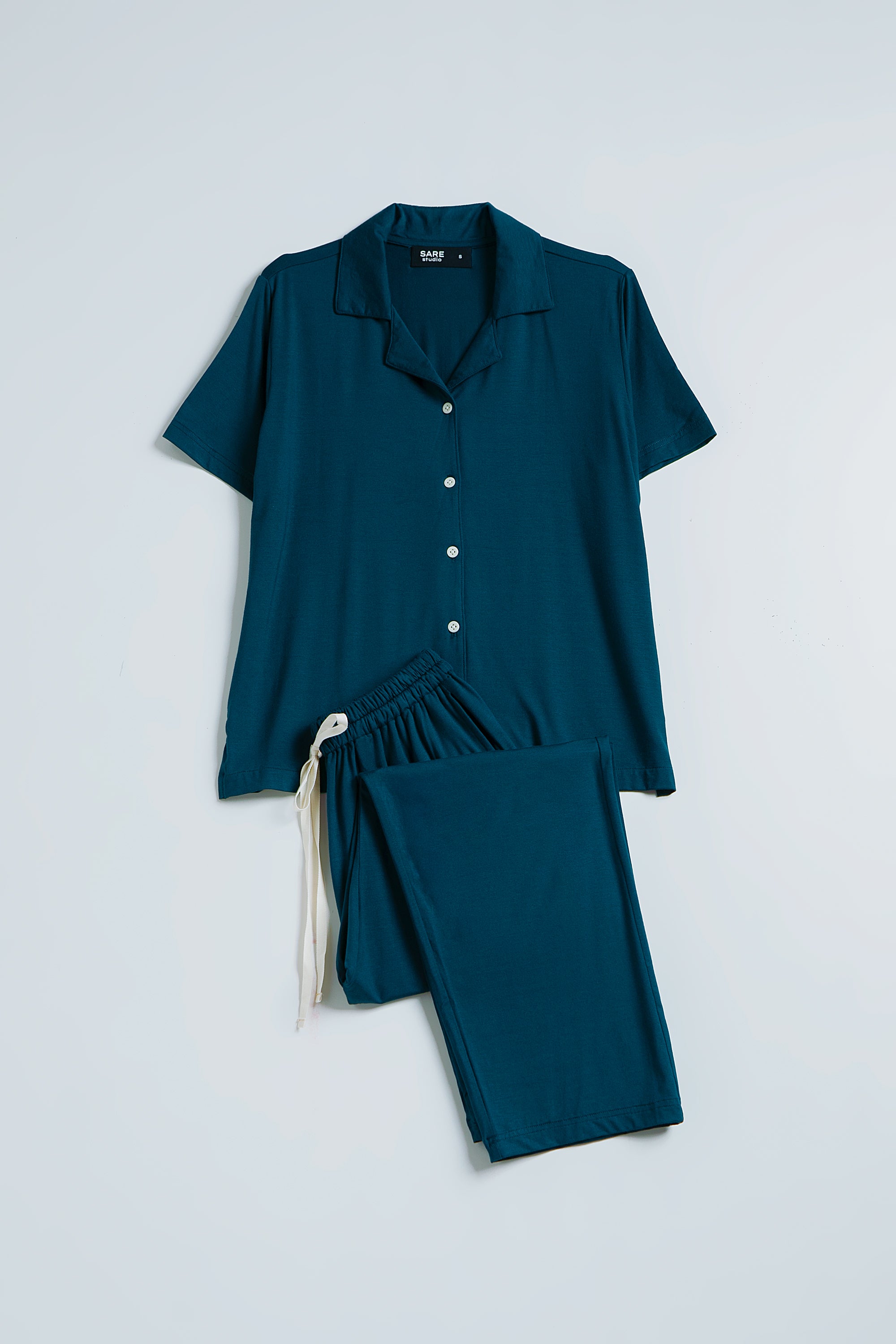 Subi Women Pajama Set in Teal
