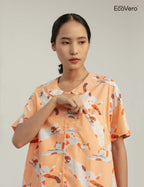 Manna Pajama Top in Peach Gembul